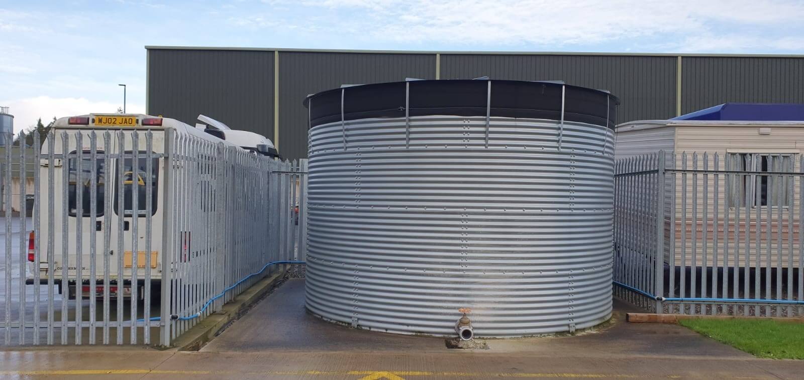 Steel Water Tank at Hitchcock Business Park